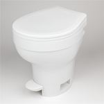 RV Toilet | Thetford Aqua-Magic VI in Bone and White | High Profile