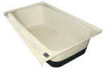 RV Bath Tub Left Hand Drain TU700LH (00481)  Colonial White