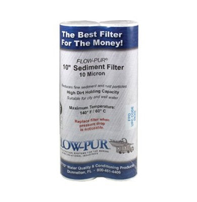 Flow-Pur/ Watts 10" Sediment Filters 2/Pack - The RV Parts House