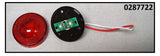 Round Amber or Red Clearance Light w/ Black Base for Jayco (2.5" Round)