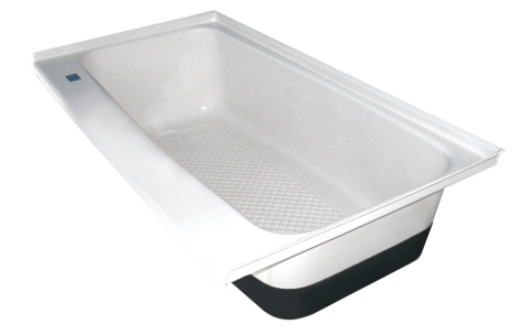 RV Bath Tub Left Hand Drain TU600LH (00478) Polar White