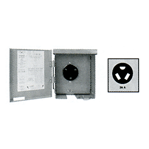 30 AMP Power Outlet Box - Parallax U013P - The RV Parts House