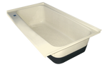 RV Bath Tub Left Hand Drain TU600LH (00477) Colonial White