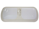 Arcon 17926 Double Light with Colonial White Base and White Lens - The RV Parts House