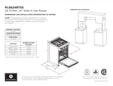 GE Profile 24" Free Standing Gas Range Oven (PLS624RTSS)