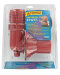 Sewer Hose Connector; EZ Coupler; For Connecting Sewer Hose to Dump Station; Universal Adapter; 90 Degree Elbow and Thread Attachment; (F02-3305VP)