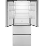 Haier 14.5 cu. ft. 4 Door Refrigerator, Fingerprint Resistant Stainless (QJS15HYRFS)